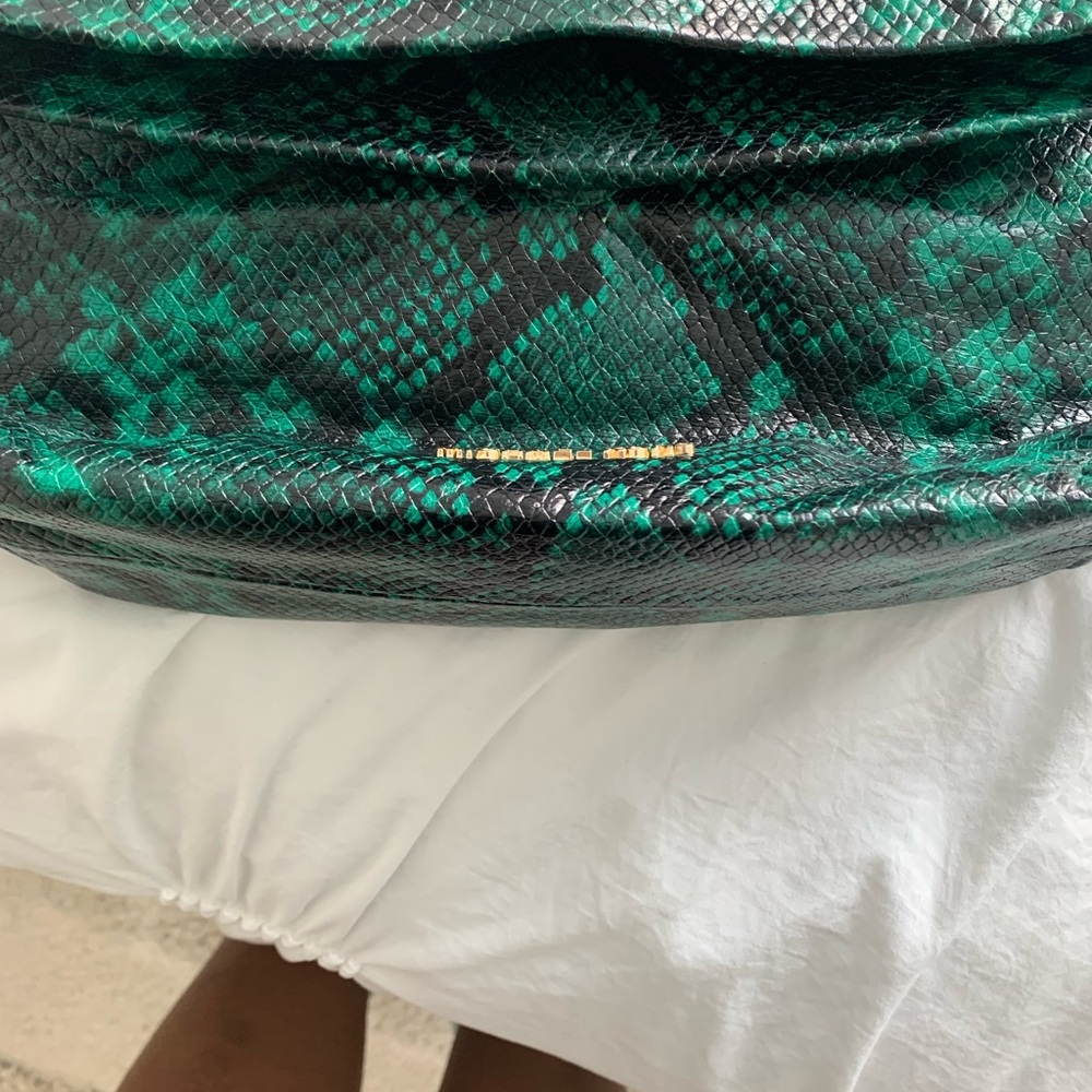 Michael Kors Emerald Snakeskin Clutch - Picture 2 of 14